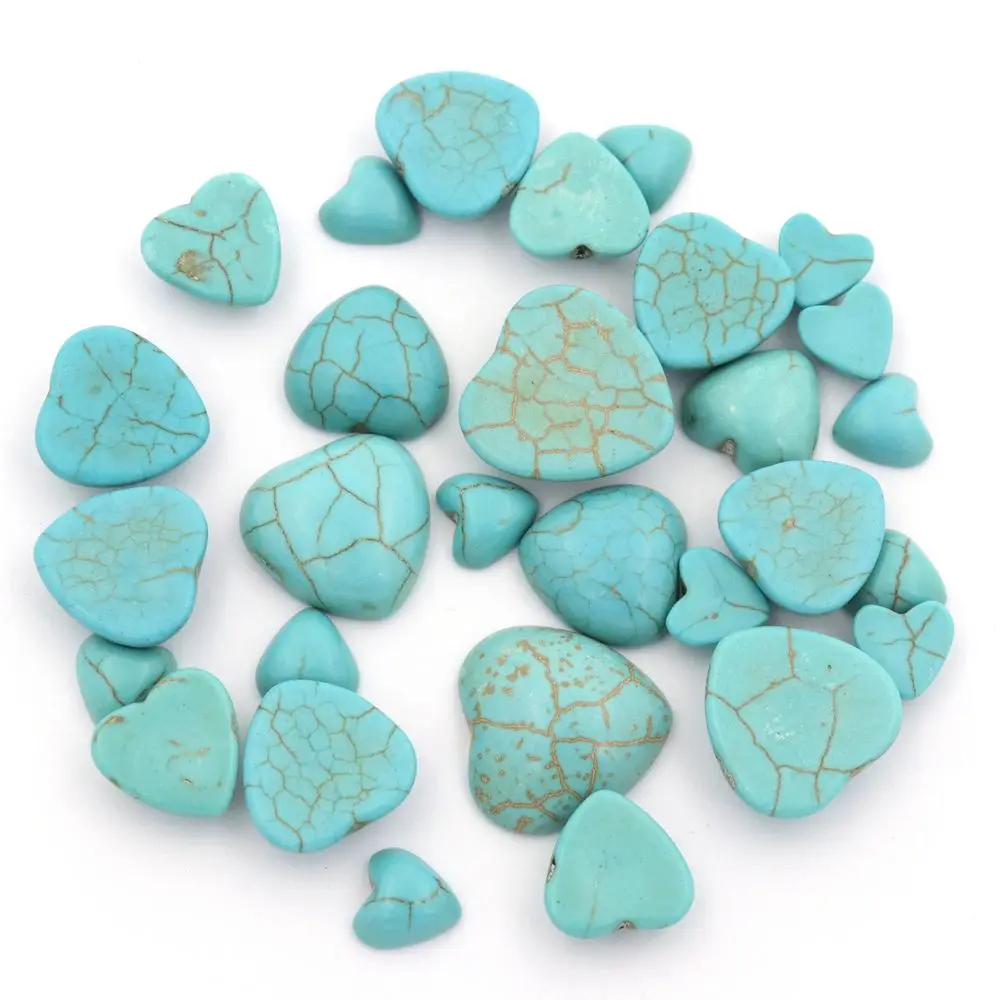 5 Sizes Heart Sharp Spacer Loose Natural Stone Beads For Jewelry Making Diy Needlework Finding Bracelet Accessories