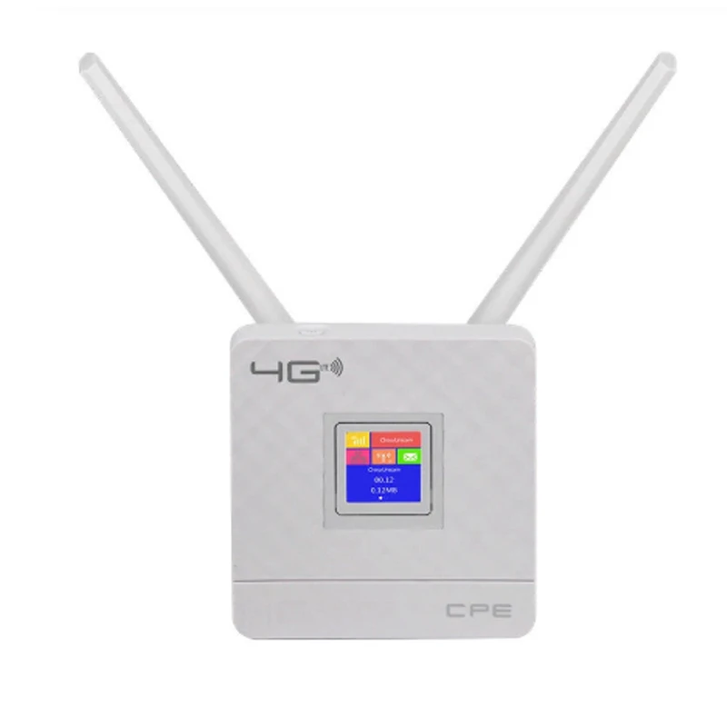 Wireless CPE 4G Wifi Router Portable Gateway FDD TDD LTE WCDMA GSM Global Unlock External Antennas SIM Card Slot WAN/LAN Port