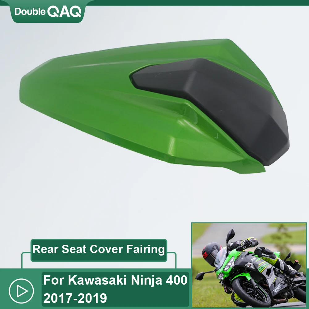 Motorcycle Rear Passenger Cowl Rear Seat Cover Fairing Part For Kawasaki Ninja 400 2017-2019