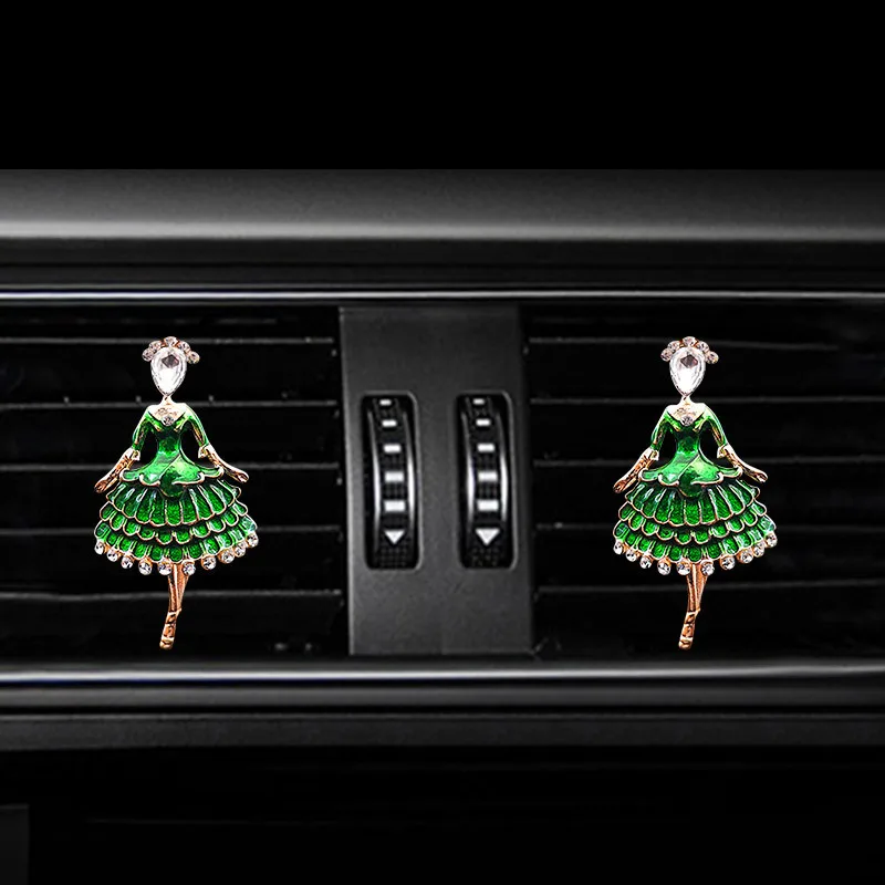 Dancing girl Style car air freshener perfume bottle diffuser   in the car auto Air conditioner outlet vent air Perfume clip