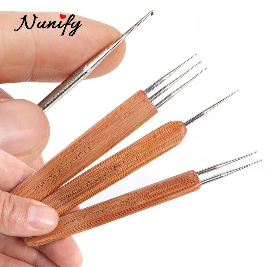 Nunify Weaving Latch Hook Needle Dreadlock Crochet Wig Hair Needle For Micro Braids Tools Hair Accessories Tools For Making Wigs