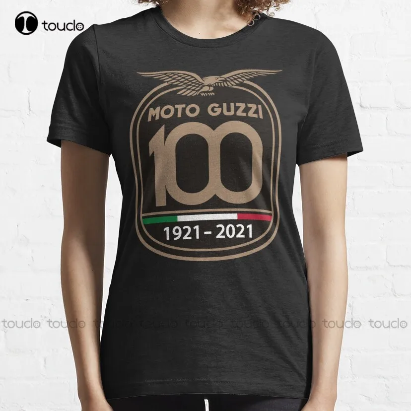 Anniversary 100Th Moto-Guzzi Yeahh Classic T-Shirt Mens T Shirts Custom Aldult Teen Unisex Fashion Funny New Xs-5Xl New