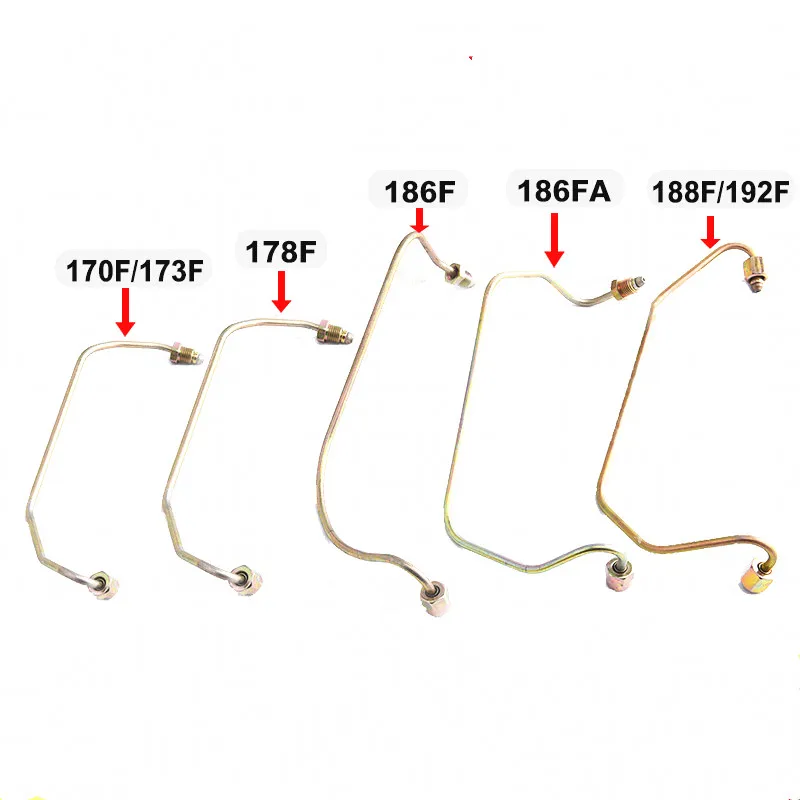 High pressure Tubing For Diesel Generator 2KW  3KW 5KW 6KW ,170F 178F 186F 186FA 188F 192F Diesel Engine Accessories