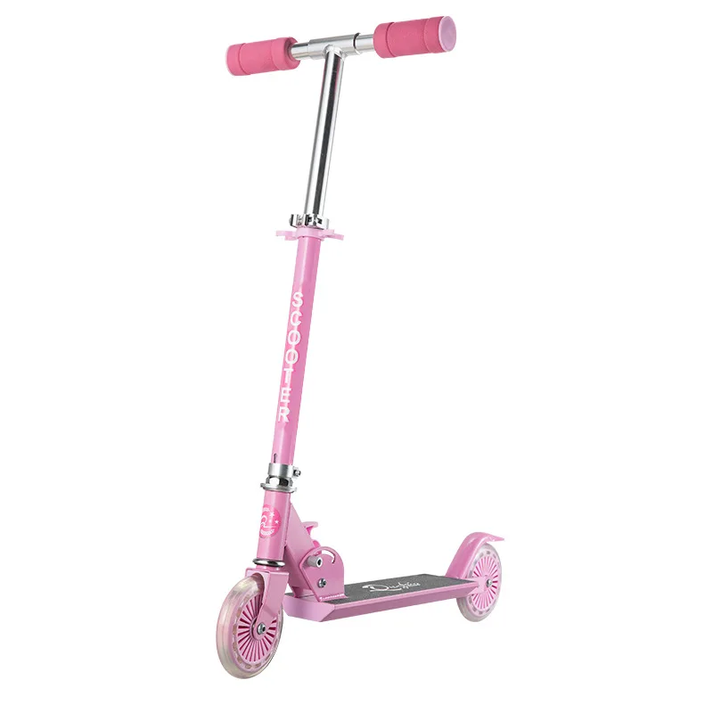 Trottinette Pliante en Alliage d'Aluminium pour Enfant, Planche à Roulettes Réglable, Jouets d'Exercice, pour Garçon et Fille, 2 Roues