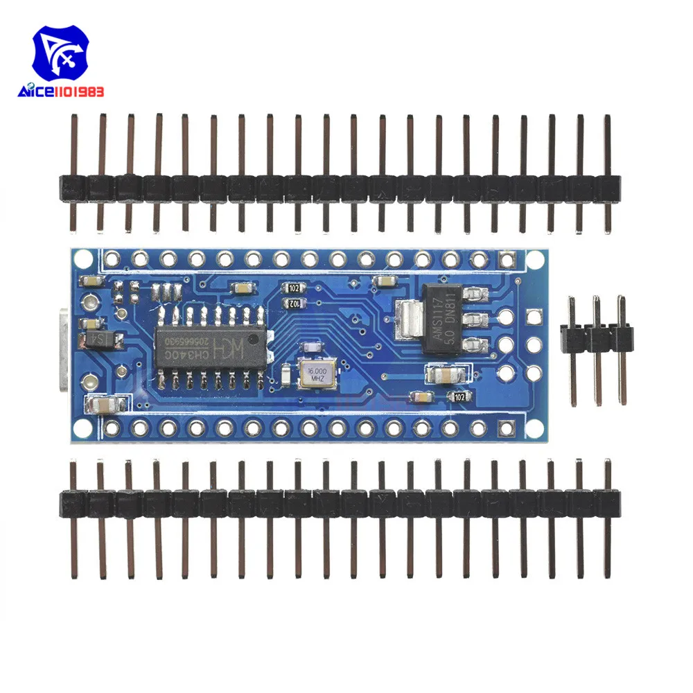 Diymore Micro USB Adapter CH340 Nano V 3,0 ATMEGA328P-MU ATMEGA328 Mikrocontroller Module Development Board für Arduino