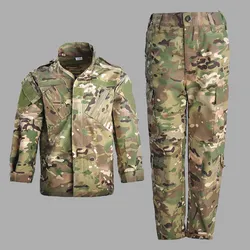 Outdoor Childrens Summer Camp Camouflage Clothes Kids CS Airsoft Training Uniform Shirt Pants Suits