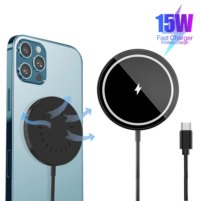 15W Magnetic Wireless Fast Charger For iPhone13 Pro Max Induction Wireless Charger Pad Fast Charging For Apple Wireless Chargin