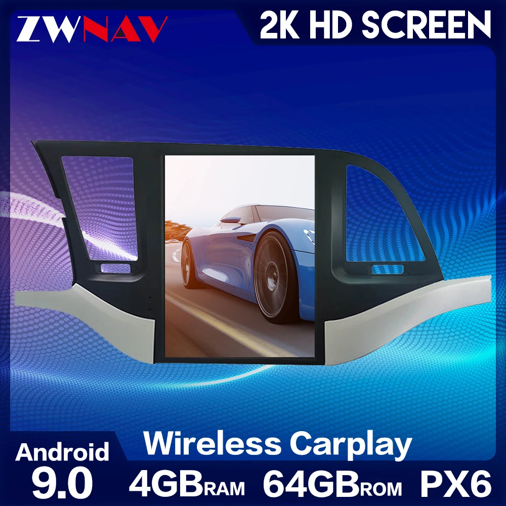 ZWNAV For Hyundai Elantra 6 2016-2018 Car Radio Multimedia Video Player Navigation GPS Android 9 PX6 CARPLAY