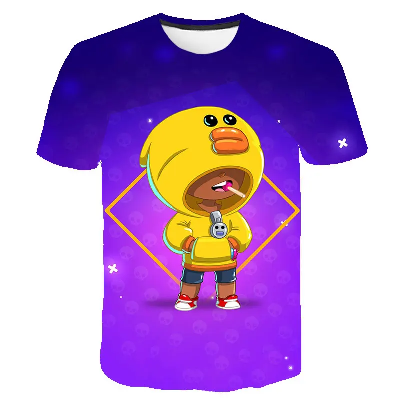 Summer Fashion 3D New -Brawl stars TShirt Kids Funny Casual Game T-shirt Children Boy Girl Clothes Cool Oversized Tops Tees