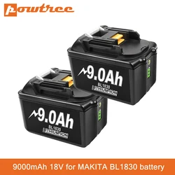 BL1830 18V 9A akumulator bateria litowo-jonowa 9000mah bateria zastępcza bateria do narzędzi MAKITA BL1880 BL1860 BL1850 BL1860B L70