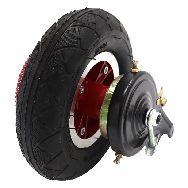 200X50 8 inch rear wheel tube tyre with synchronous belt hub aluminum alloy rim for 200*50 Electric Mini Bike Scooter