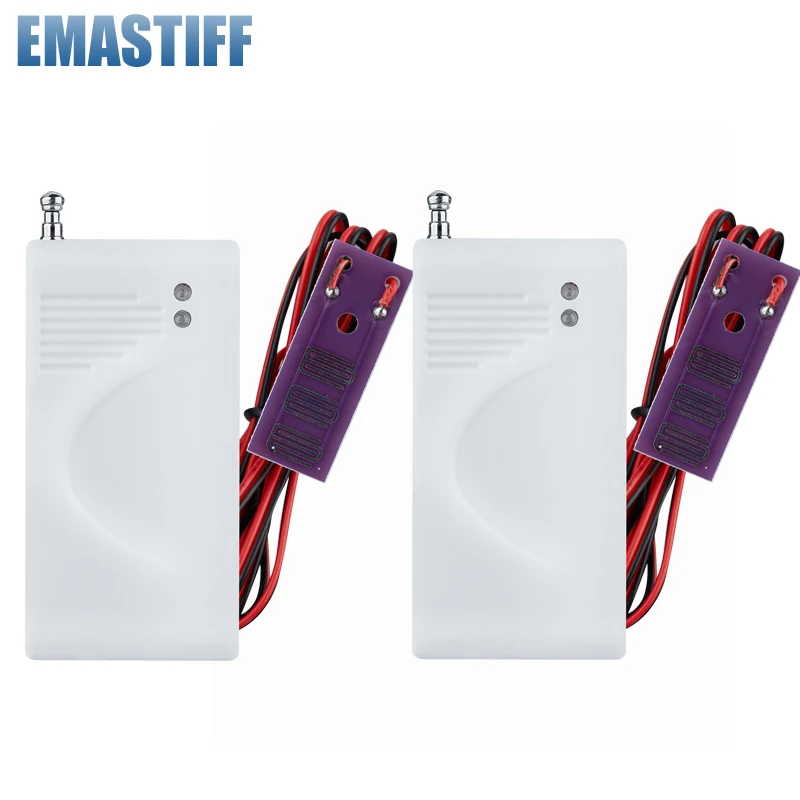 eMastiff Wireless Water Intrusion Leakage Sensor Detector 433MHz PT2262 4.7M 2pcs