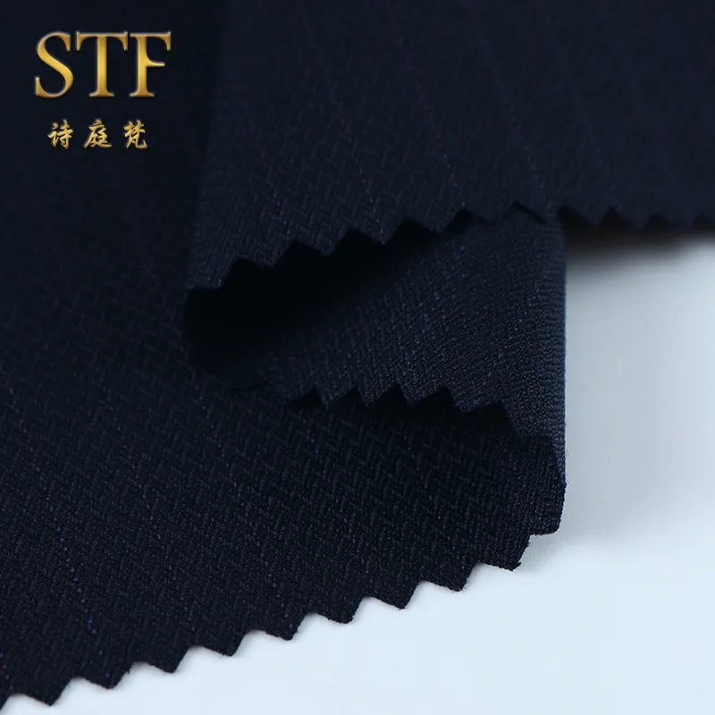 Autumn and Winter Fashion Casual Men's Suit Fabric Worsted Wool Suit Fabric Spot Factory Direct Sales