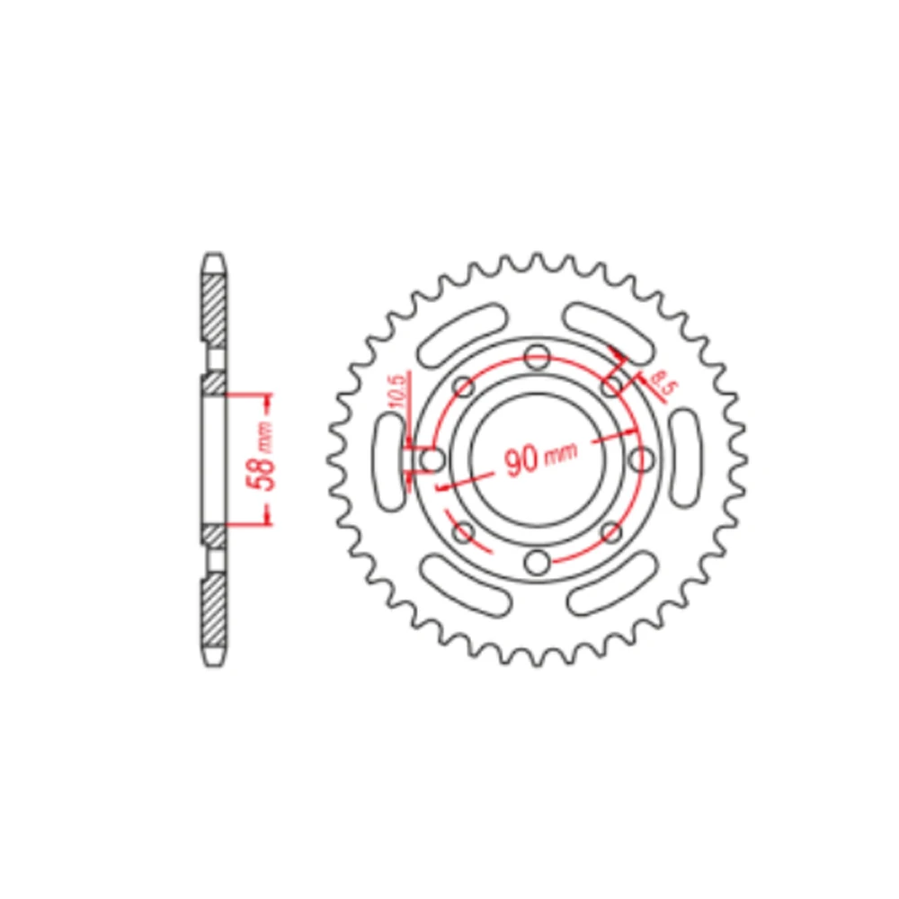 520 32T 32 Tooth Motorcycle Rear Sprocket  Staring Wheel For Honda CM250 CM250C CD250 CD250U CA250 CA250T Rebel CA CD CM 250 a#