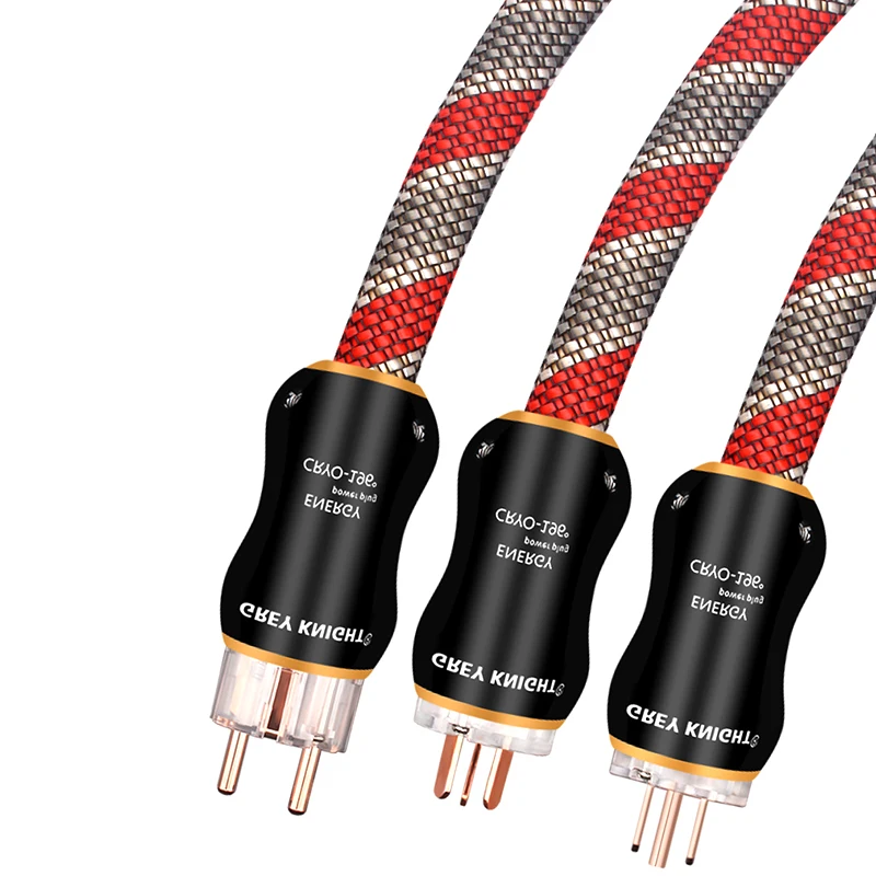Hi-End hifi audio US/EU/AU power cord power cable pure copper power plug connector AMP Speaker Audio Cables