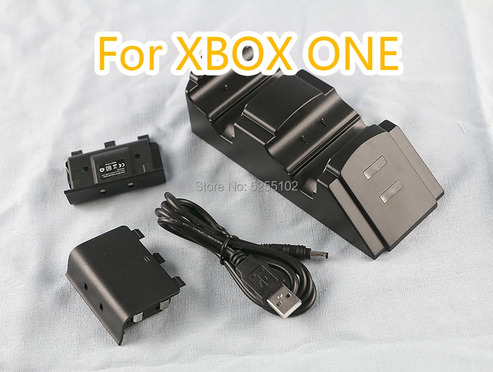 1set For Xbox One Gaming CD Holder Rechargeable Battery For XBOX ONE Controller Fast Charger Dual Charging Dock Station