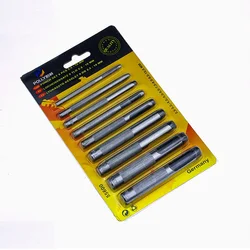 9 Piece Hollow Punch Set. 2.5mm to 10mm. Leather Working Tools Perfect for Holy Punches in Fabric, Belts, Shoes Leather and More