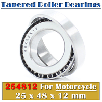 254812 Steering Head Bearing 25*48*12 mm ( 1 PC ) Tapered Roller Motorcycle Bearings