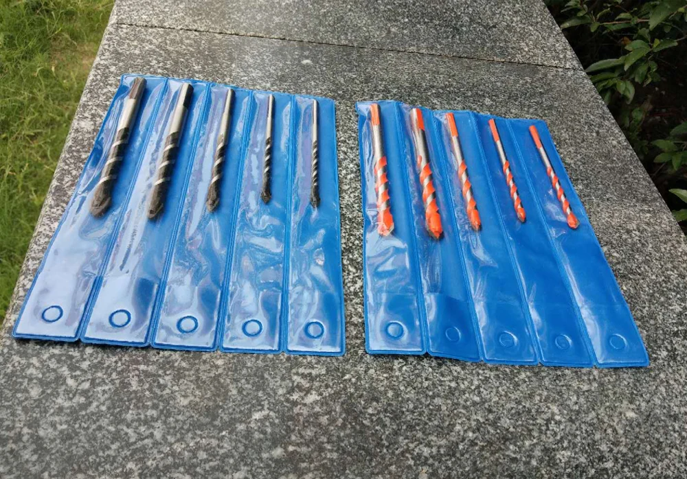 10 ou 5 pces multi-funcional conjunto de broca de vidro para telha de concreto tijolo de vidro de madeira de plástico pedra
