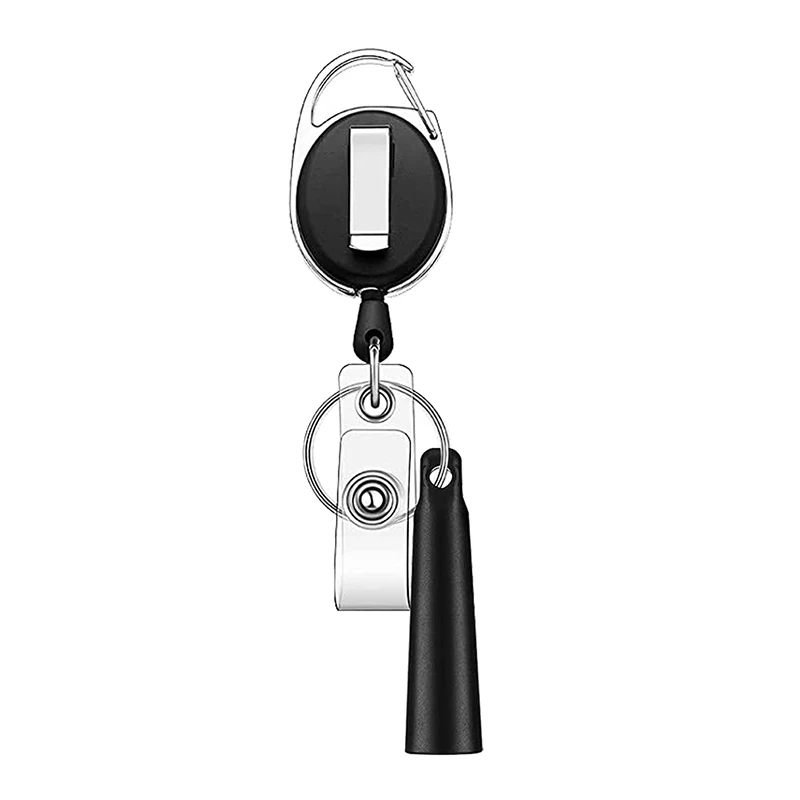 Elastic Silicone Retractable Pencil Holder, Duty Retractable Pull Pen For Woodwork, Retractable Keychain Pen Case