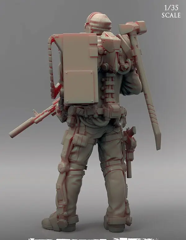 1/35 Resin Model Figure GK,Unassembled and unpainted kit