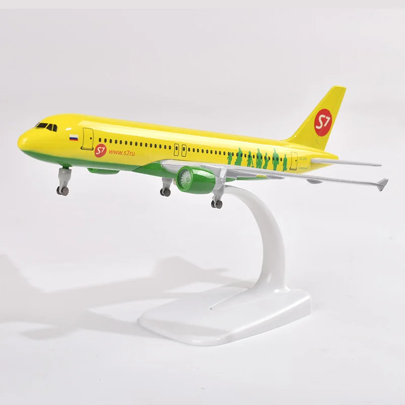 JASON TUTU 20cm S7 Siberian Airbus A320 Airplane Model Plane Model Aircraft Diecast Metal 1/300 Scale Planes Drop shipping