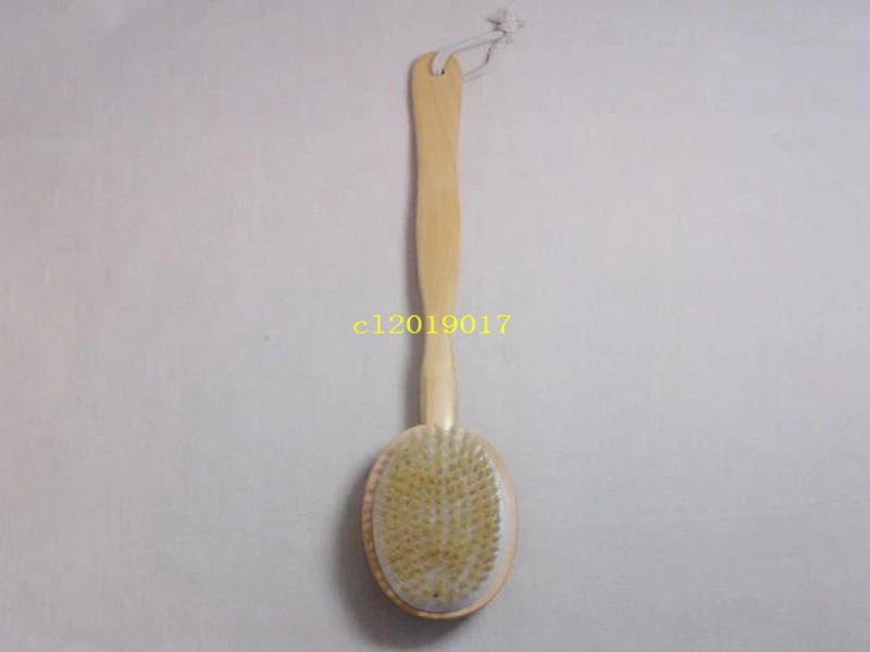 Long handle rubbing bath brush multi-functional anti-skid massage bristle double-sided bath brush