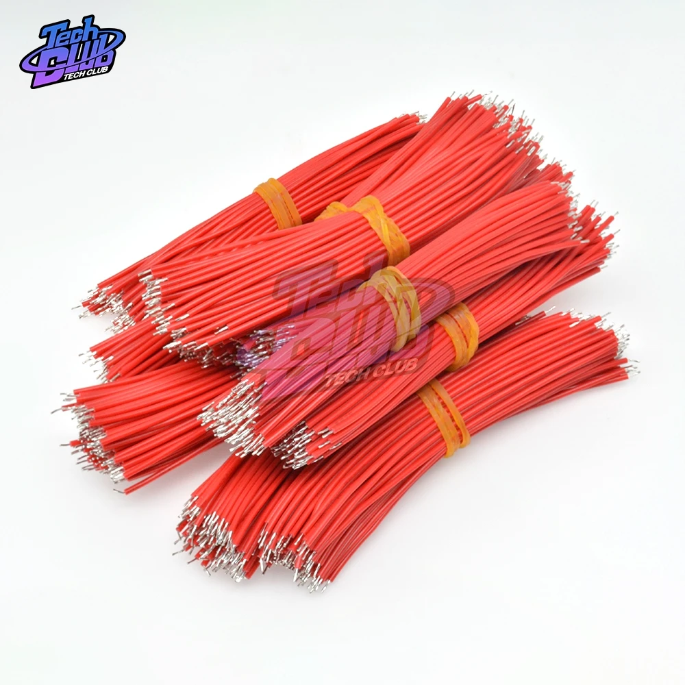 24AWG 100PCs/lot 10cm Double Tinned Wire UL1007 Solder Wire 6 Colors Jumper Wire Cable Tin Conductor Wires PCB Solder Cable