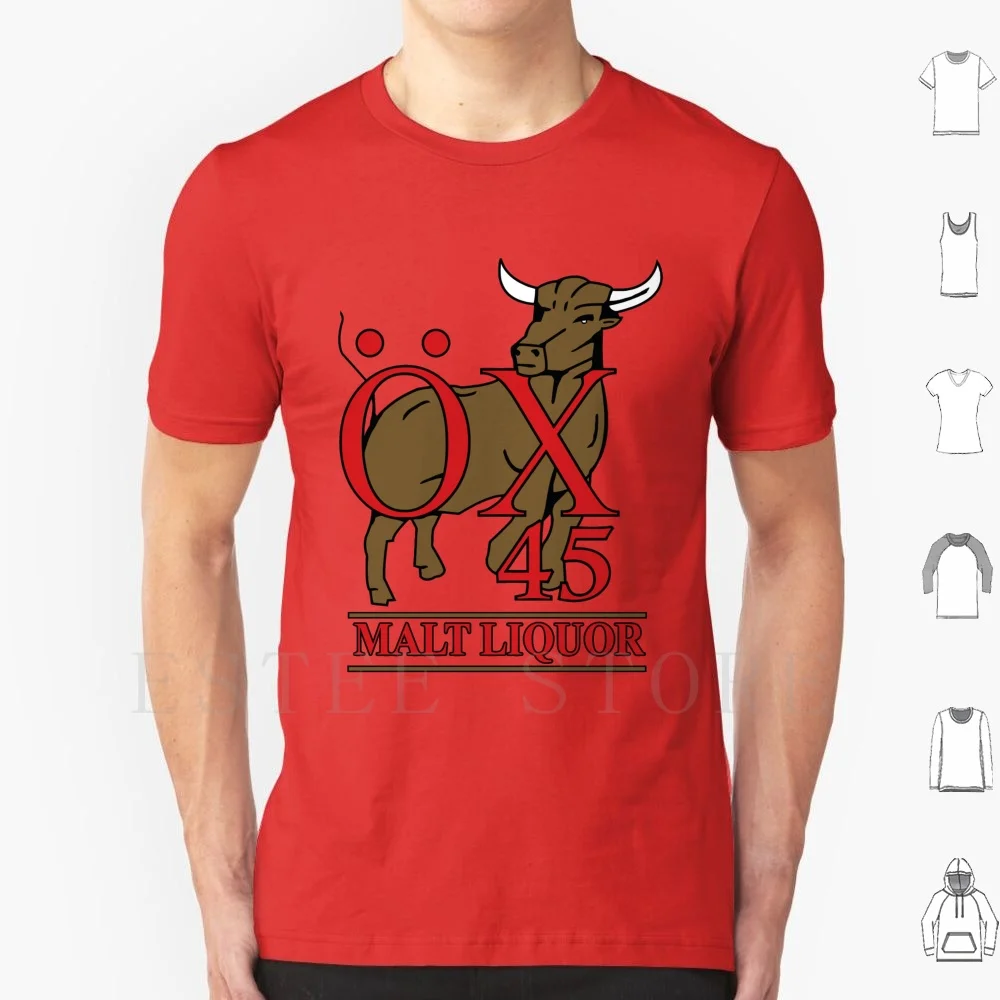 Ox 45 Malt Liquor T Shirt DIY Big Size 100% Cotton The Stoned Age The Wasted Years Ox 45 Ox 45 Malt Liquor Ox45 Malt Liquor