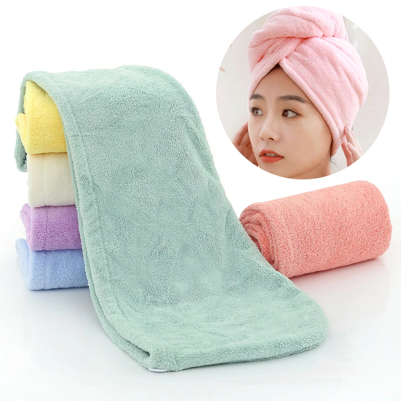 

Girls Dry Hair Cap Coral Hair Washing Towel Super Absorbent Towel Women Quick Dry Hair Towel Cartoon Bath Cap