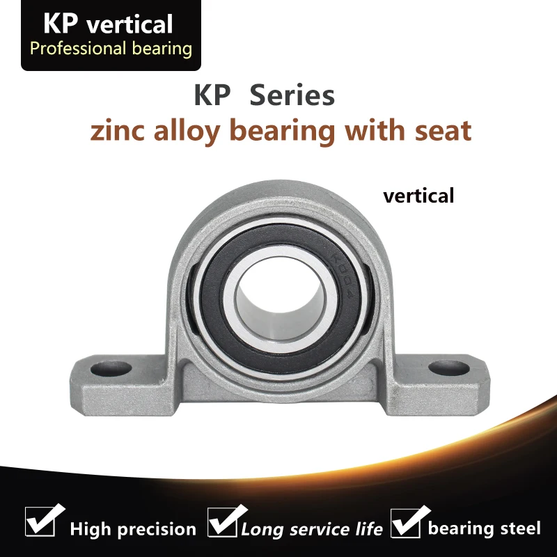 KP002 Diameter 15mm Bore Diameter Self Aligning Zinc Alloy Flange Pillow Block Bearing P002 K002