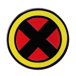 X Logo Enamel Pin Brooch