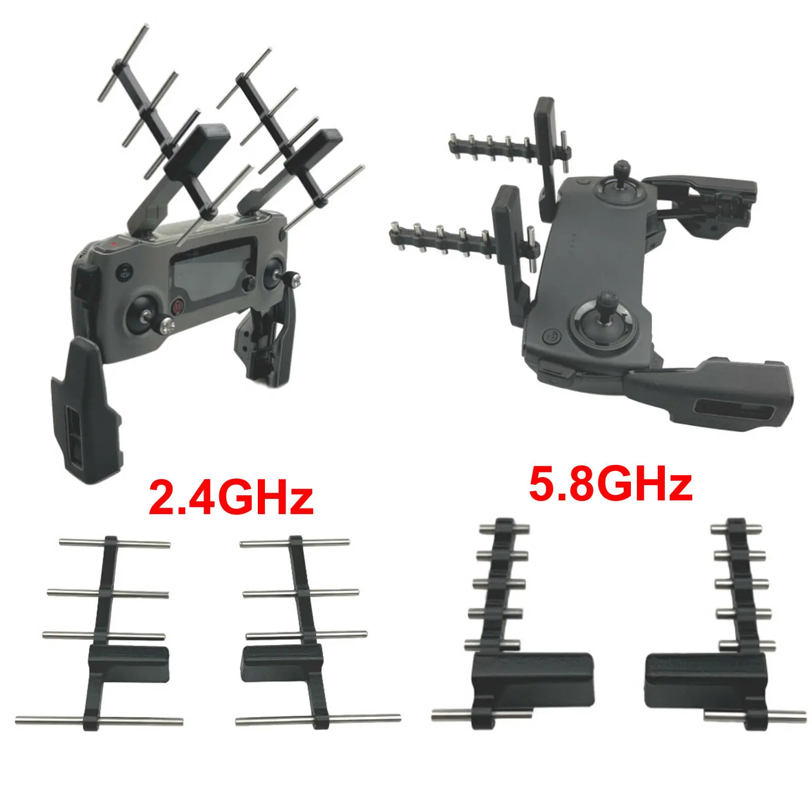 2Pack 3 Types Optional Yagi Signal Booster Antenna Range Extender For DJI Mavic Mini Air Pro 2 Zoom Spark Drone