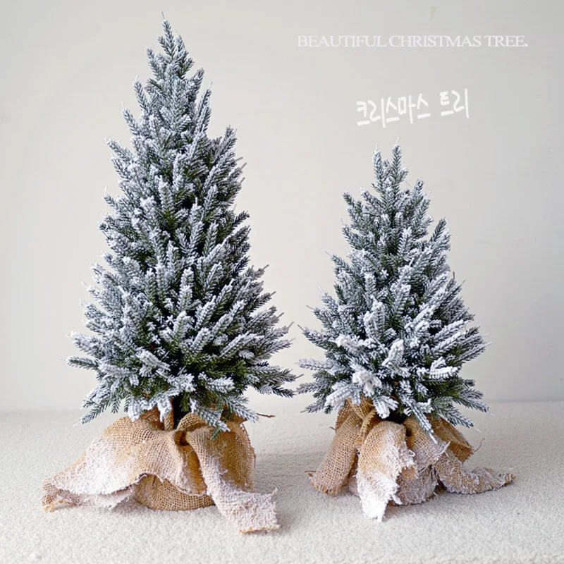 40/60/75cm Christmas decoration tree PE simulation cedar bonsai snow tree wedding party decoration Christmas decoration