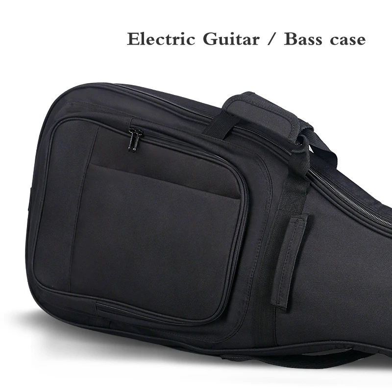 Electric Guitar Bass Bag Case Waterproof Thicken Pearl cotton Wearable Balladry Black 10 mm Backpack Accessories Gig