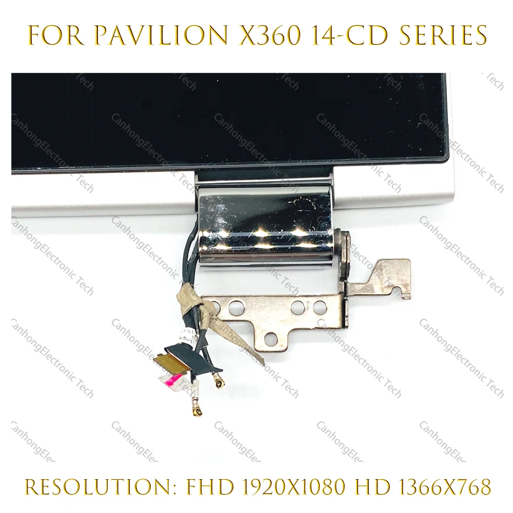 Digitalizador de pantalla táctil LCD de 14 pulgadas, montaje completo para HP Pavilion x360 14-CD 14-cd0002nx 14M-CD0001DXFHD L20551-001