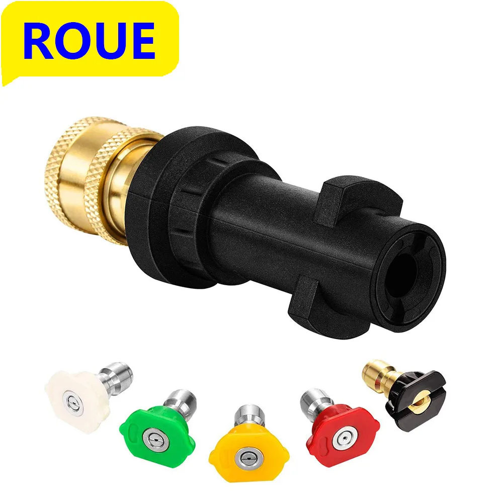 

High pressure cleaner Spray Nozzles 1/4 inch Quick Connect Adaptor For Karcher K Series Pressure Washer Gun Accessories