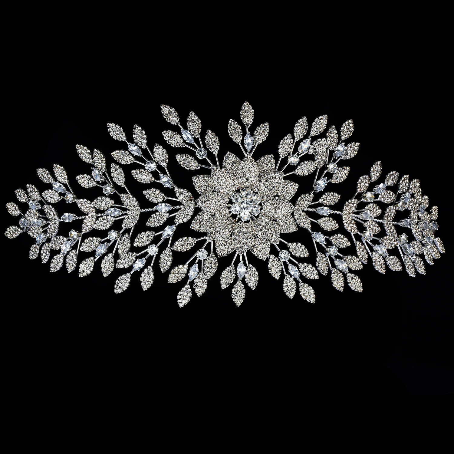 YCDZSWWL High Quality Full Rhinestones Cover Bride Headpieces Crystal Headbands Wedding Tiaras Women Hair Accessories