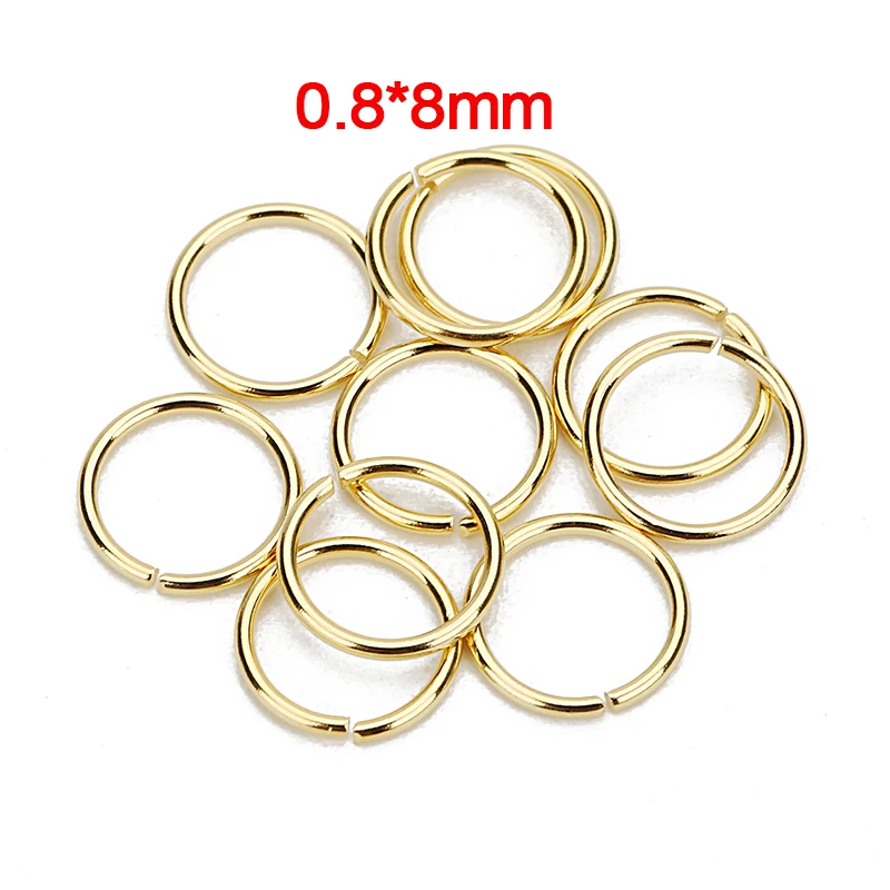 Louleur Hohe Qualität Edelstahl Offenen Jump Ring Runde Gold Farbe Split Ringe Für Diy Schmuck Machen Erkenntnisse Großhandel