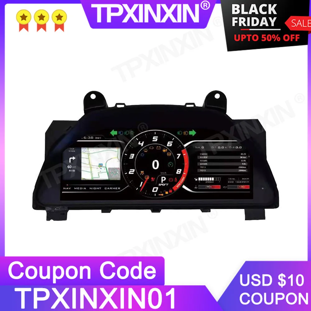 For Toyoda Reiz 2 2010+ Meter Screen Android 9.0 Car LCD Instrument Panel Modified and Upgraded Multifunctional