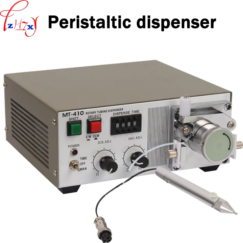 

1PC Peristaltic Glue Dispenser Machine MT-410 Quick-drying Glue Liquid Dispensing Machine Peristaltic Glue Machine 110/220V