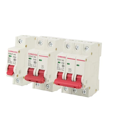 Chrmshdg DZ47-63 2p 6a 10a 16a 20a 25a 32a 40a 50a 63a mini interruptor de corte interruptor de ar doméstico em miniatura