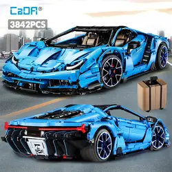 Cada 3842PCS Mad Cow Extreme Sports Vehicle Building Blocks City Racing Car Bricks Collect Gift Toys for Kids