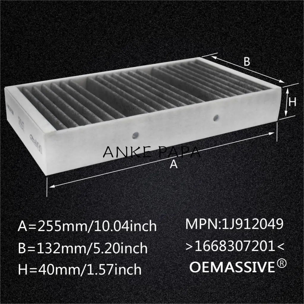 16For Mercedes-Benz M-Class GLE W166 Coupe C292 GL-Class GLS X166 Activated Carbon Pollen Cabin Air Filter 1668307201 1668300318