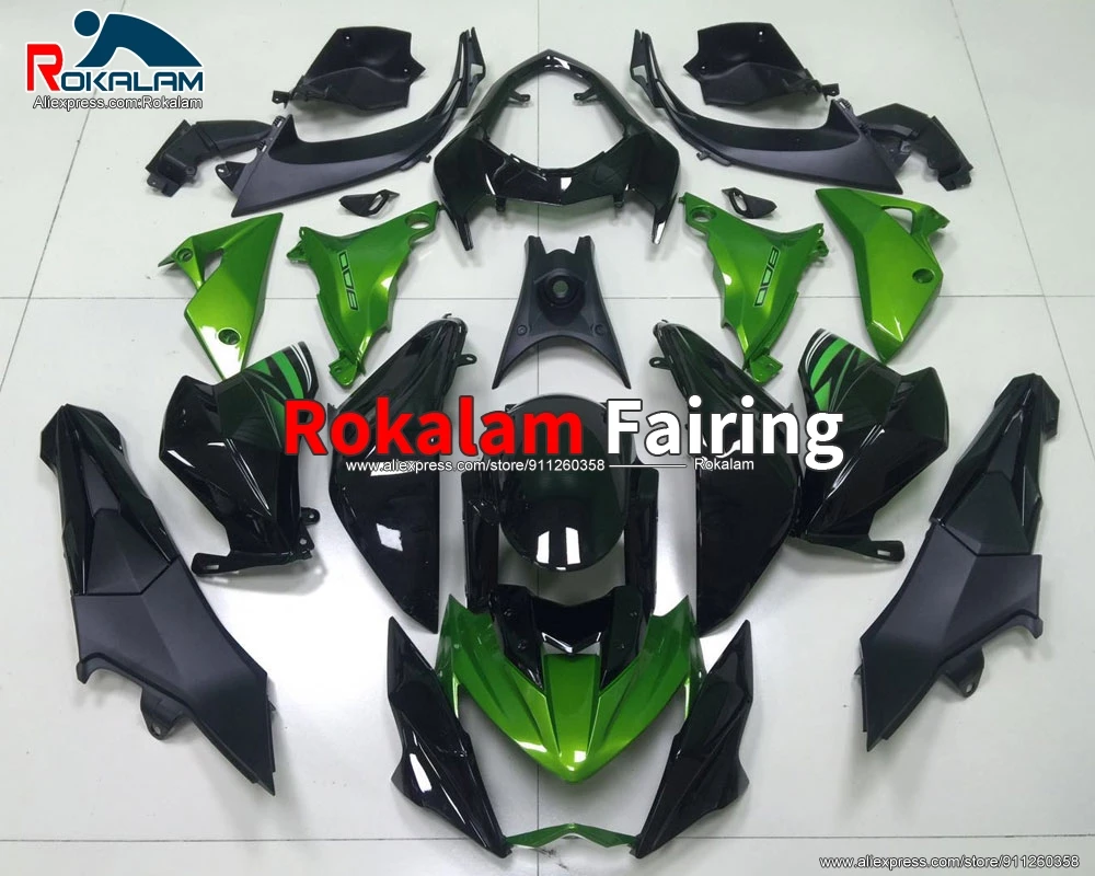 

For Kawasaki Z800 2013 2014 2015 2016 Z 800 13 16 Bodywork Green Black ABS Aftermarket Motorcycle Cowling (Injection Molding)