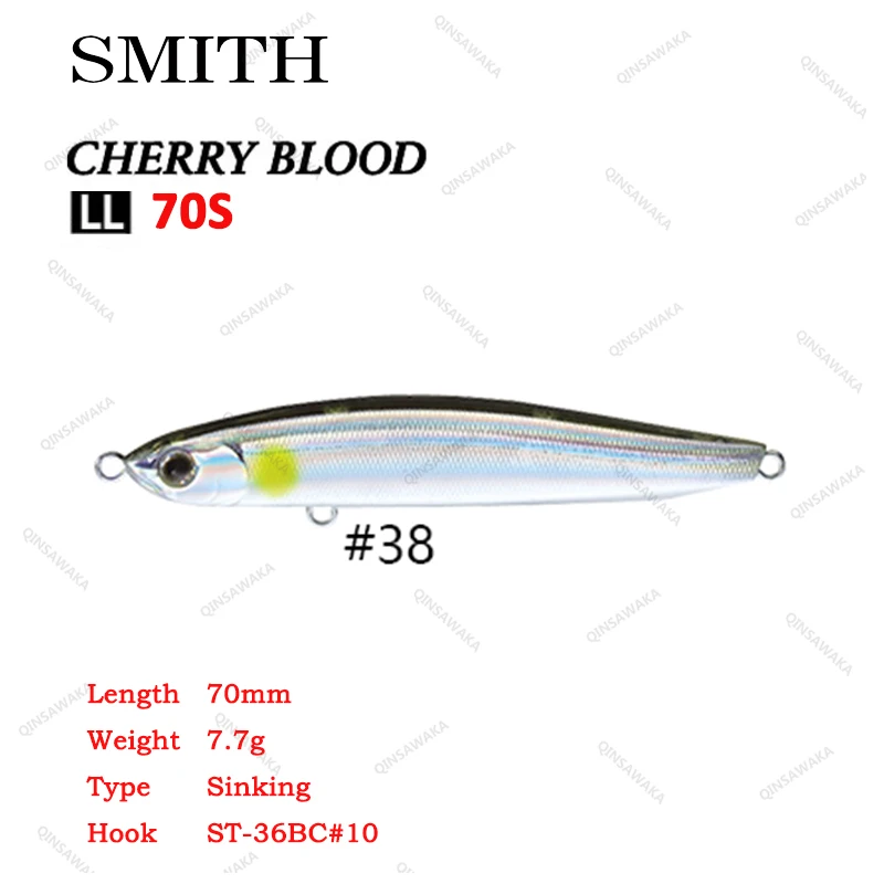 Original Made In Japan SMITH Cherry Blood LL90S / LL70S Bass Lure