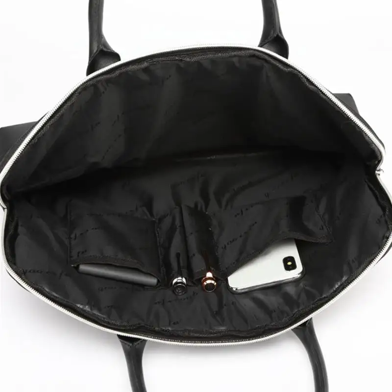 2019 Fashion Simple Famous Brand Business Men Briefcase Bag Luxury Leather Laptop Bag Man Shoulder Bag bolsa maleta