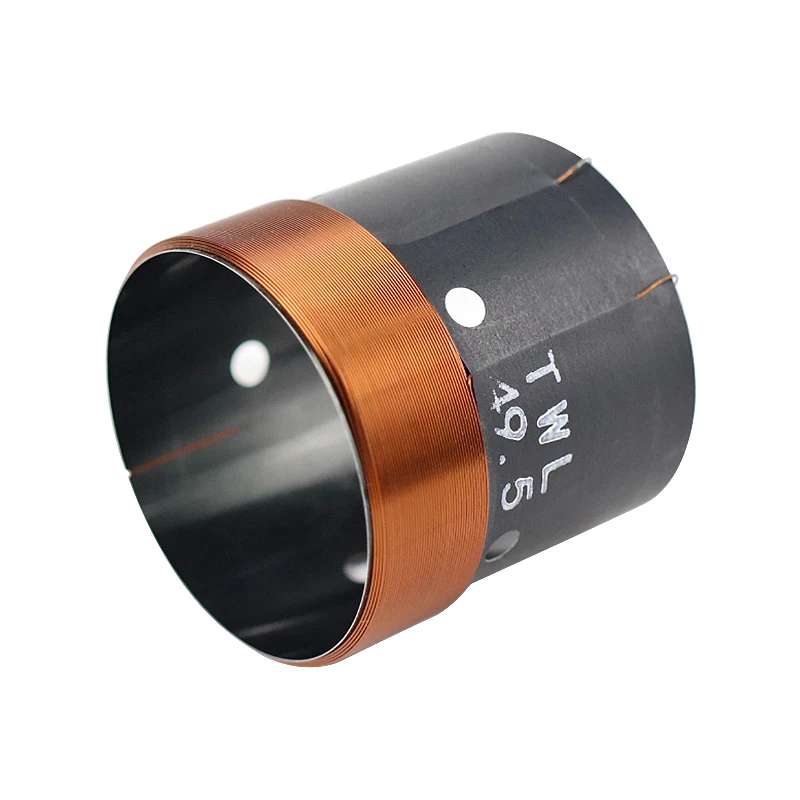 49.5mm Bass Voice Coil Black Aluminum Coil 4 Layers Round Wire For 50 core High-power Stage Subwoofer 6-8 OHM 350W-550W 2pcs