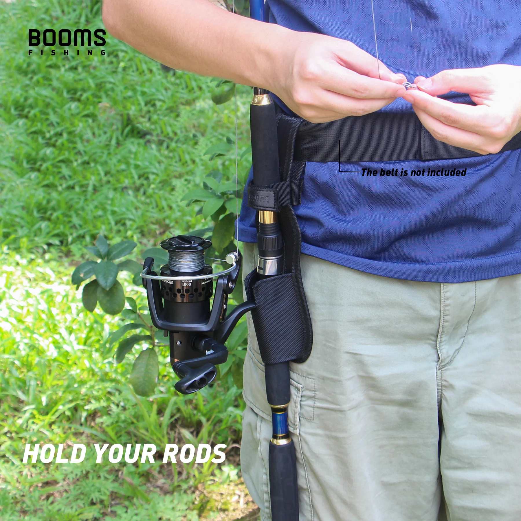 Booms Fishing P04-soporte para caña de pescar al aire libre, soporte para estante, funda de nailon, herramientas de aparejos, accesorios