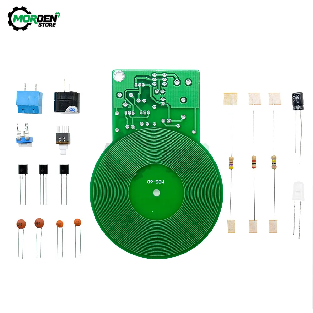 DC 3V-5V Metal Detector Kit Kit elettronico 60mm sensore senza contatto scheda modulo fai da te parte elettronica Metal Detector Kit fai da te